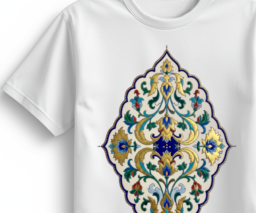 SIA Kadın Basic T Shirt  Çini Tasarım - Genel