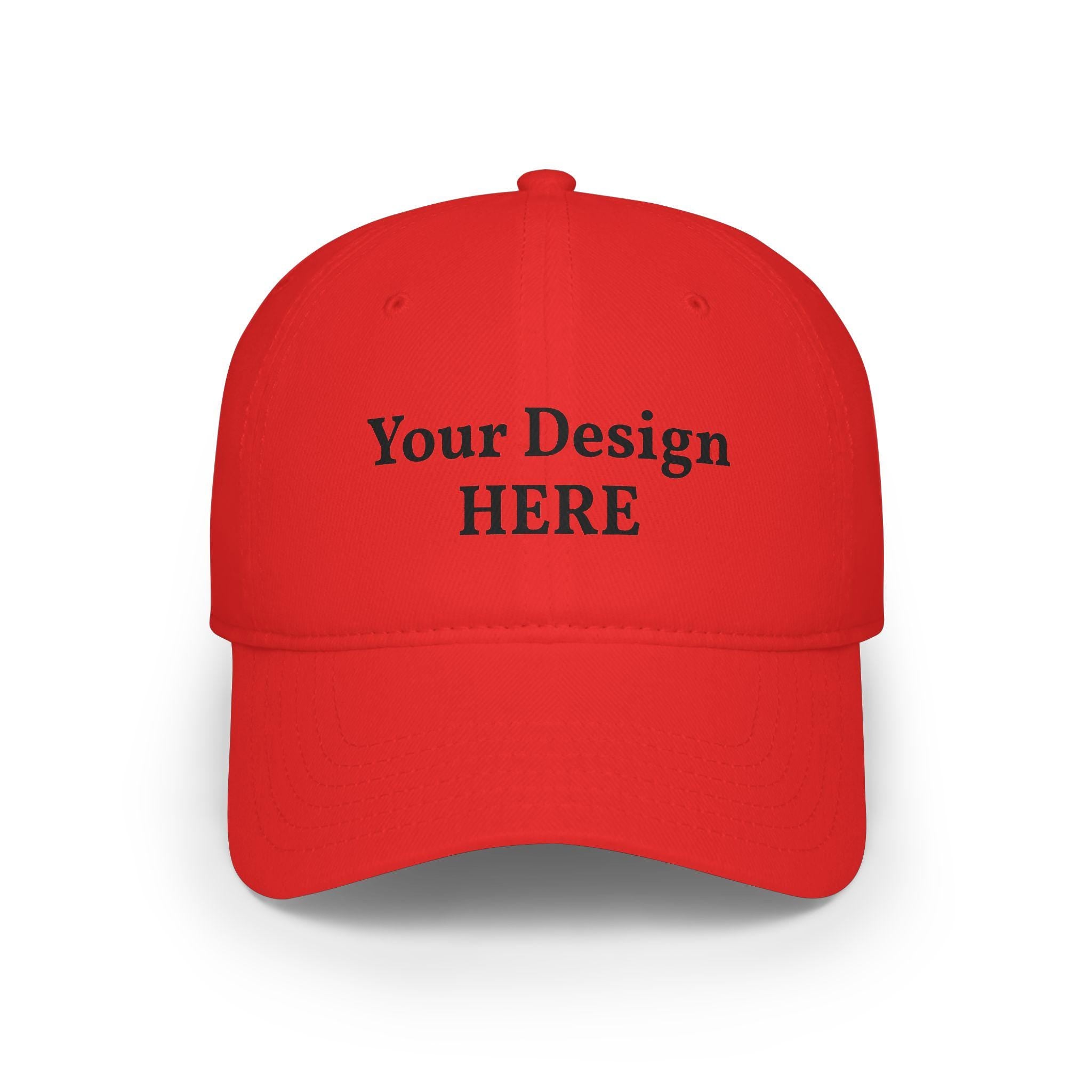 Custom Embroidered Logo Low Profile Cap | Personalized Baseball Cap