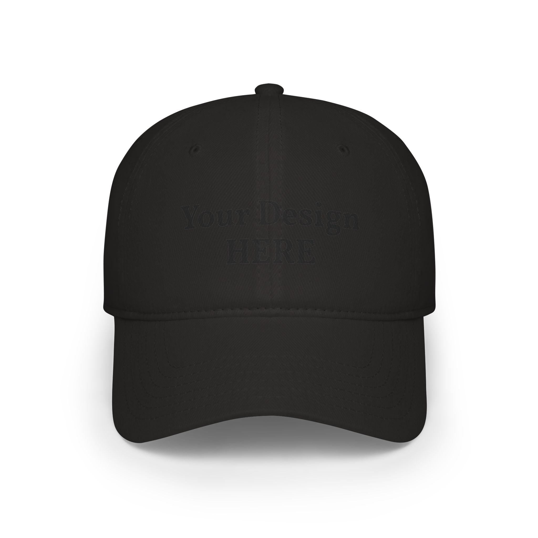Custom Embroidered Logo Low Profile Cap | Personalized Baseball Cap