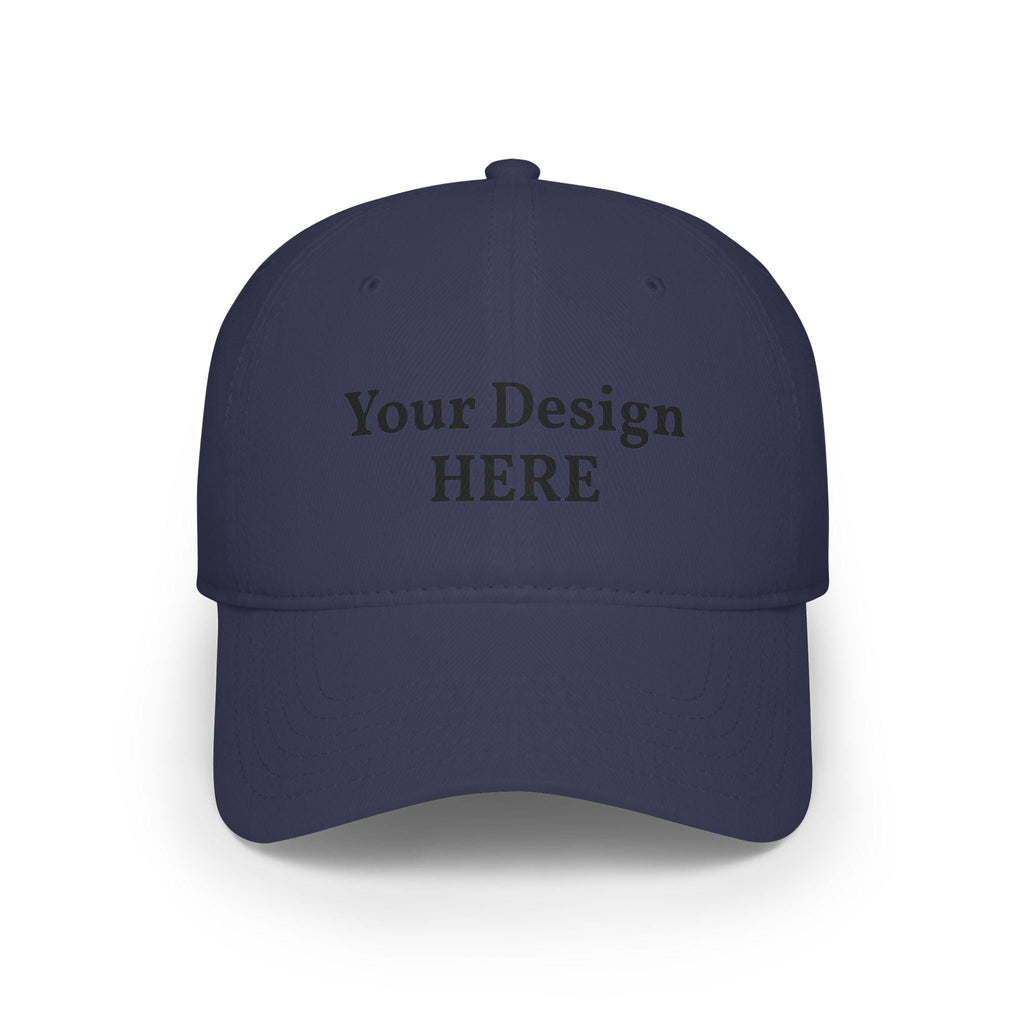 Custom Embroidered Logo Low Profile Cap | Personalized Baseball Cap