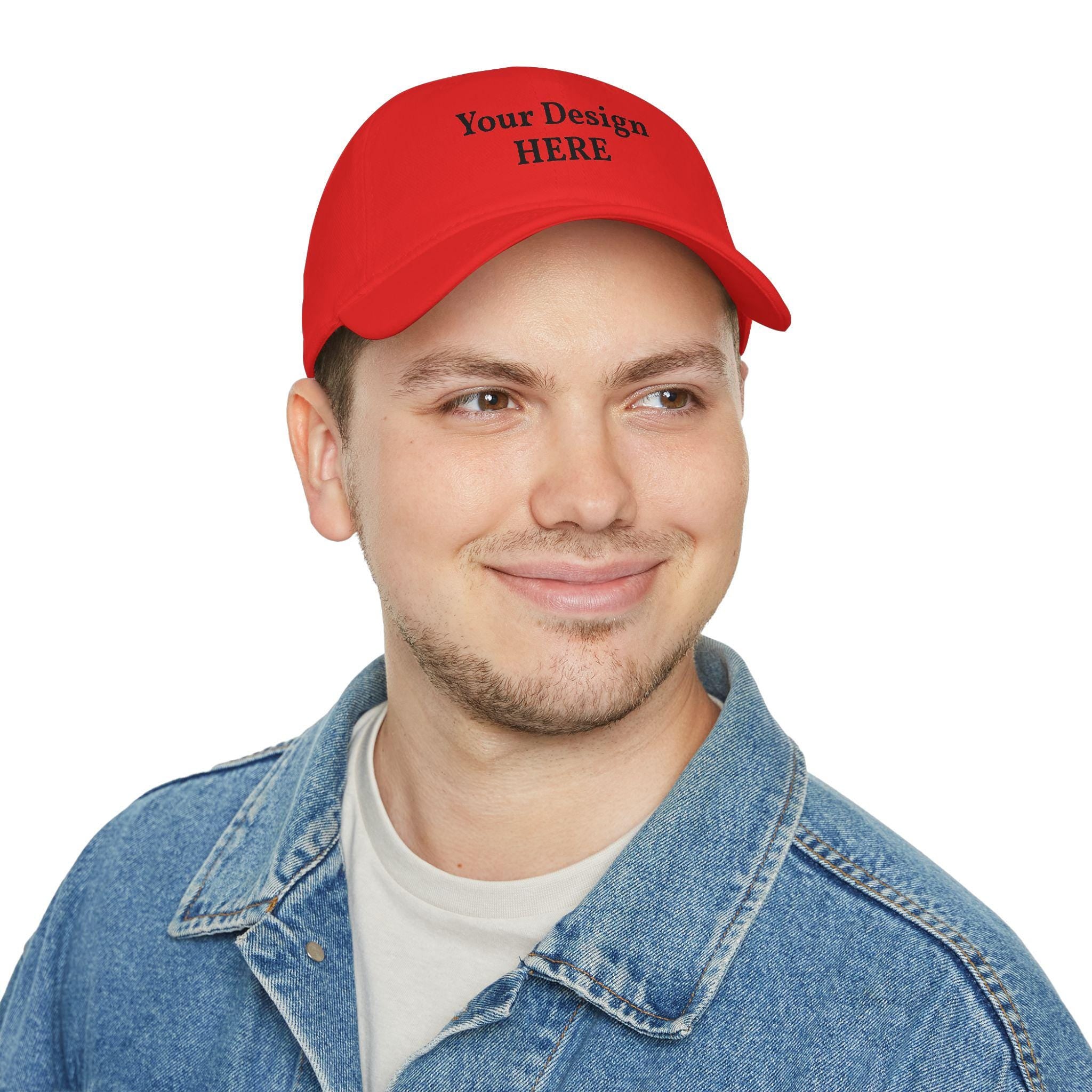 Custom Embroidered Logo Low Profile Cap | Personalized Baseball Cap