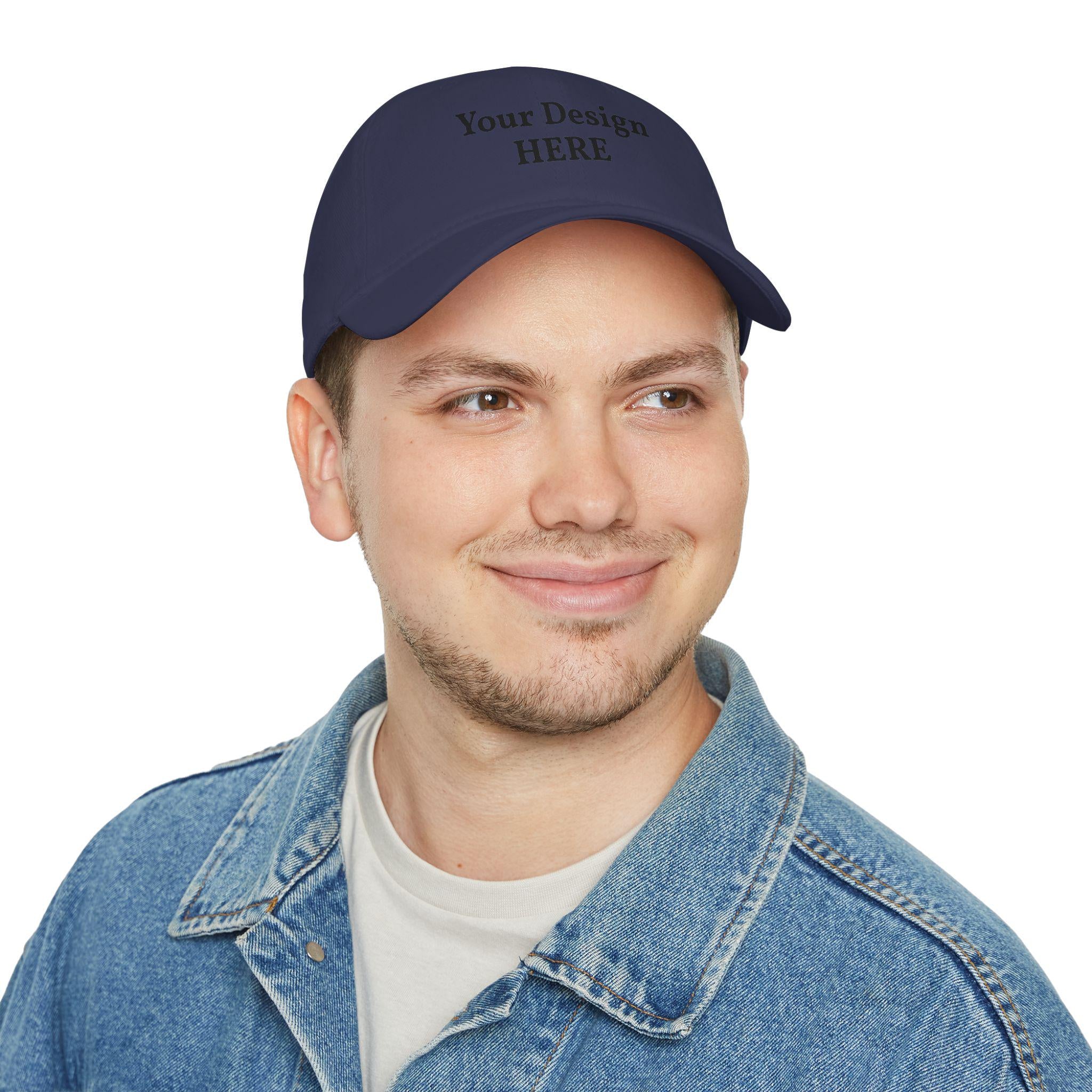 Custom Embroidered Logo Low Profile Cap | Personalized Baseball Cap