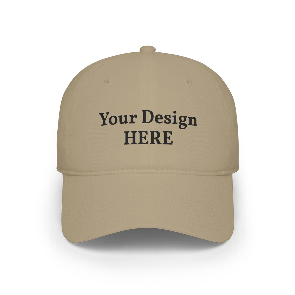 Custom Embroidered Logo Low Profile Cap | Personalized Baseball Cap