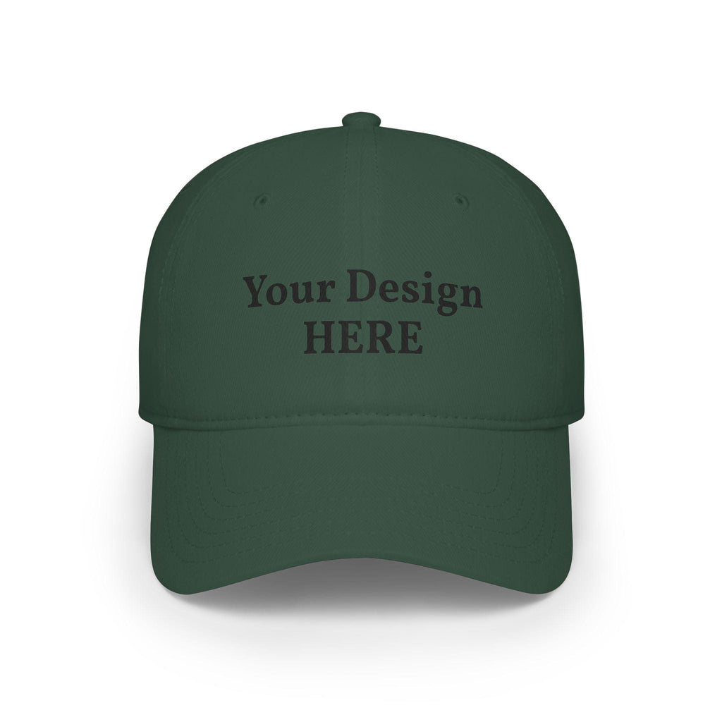 Custom Embroidered Logo Low Profile Cap | Personalized Baseball Cap