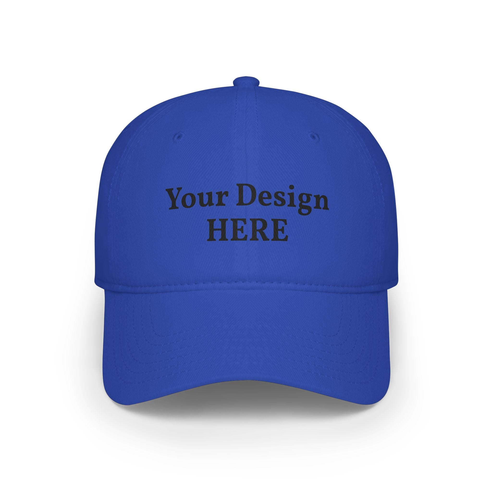 Custom Embroidered Logo Low Profile Cap | Personalized Baseball Cap