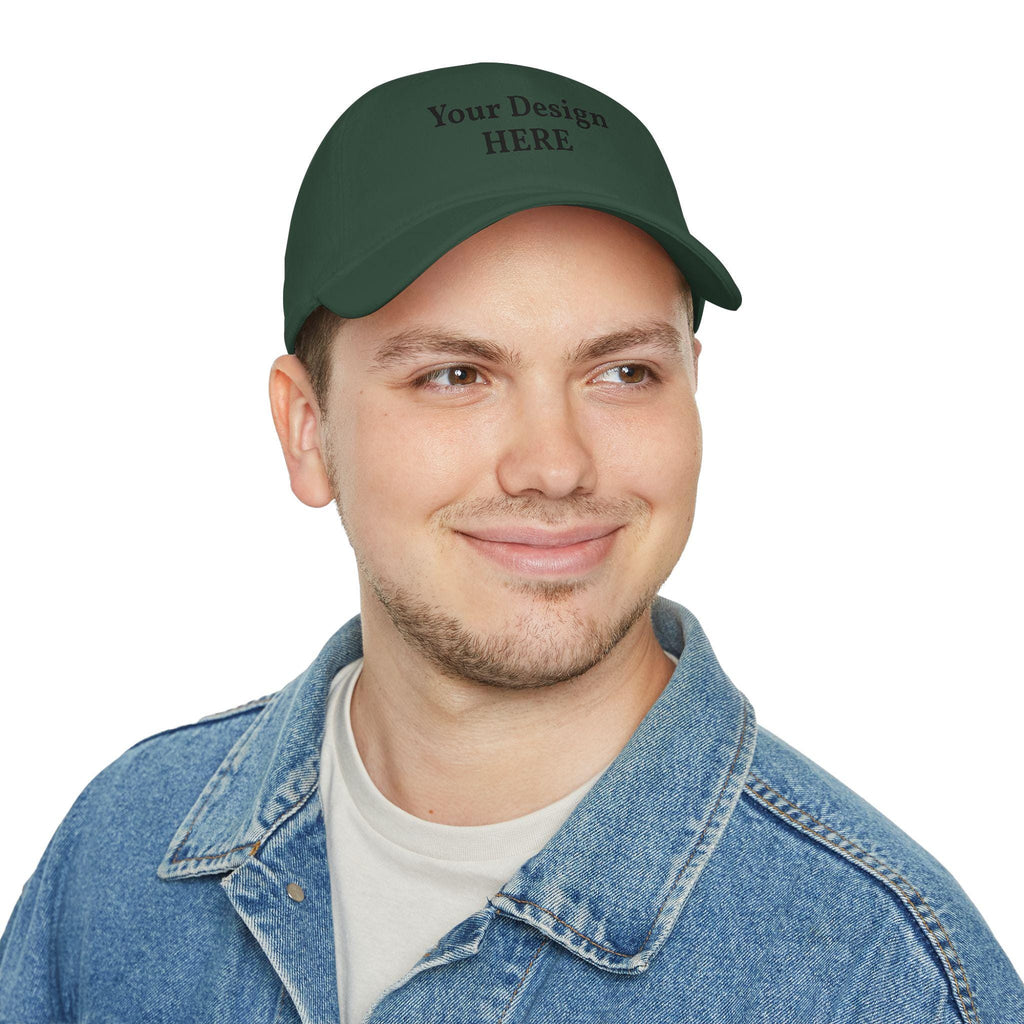 Custom Embroidered Logo Low Profile Cap | Personalized Baseball Cap