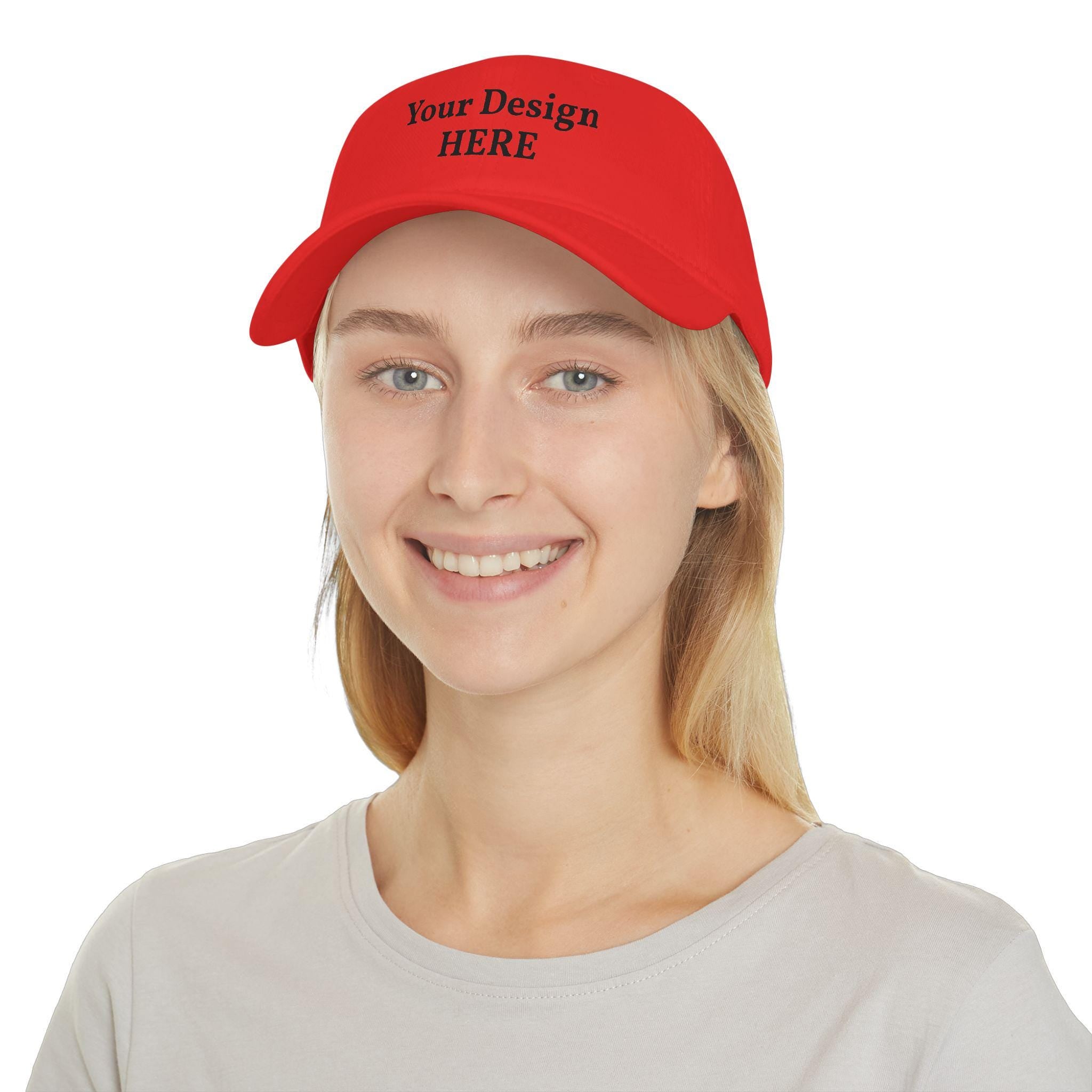 Custom Embroidered Logo Low Profile Cap | Personalized Baseball Cap