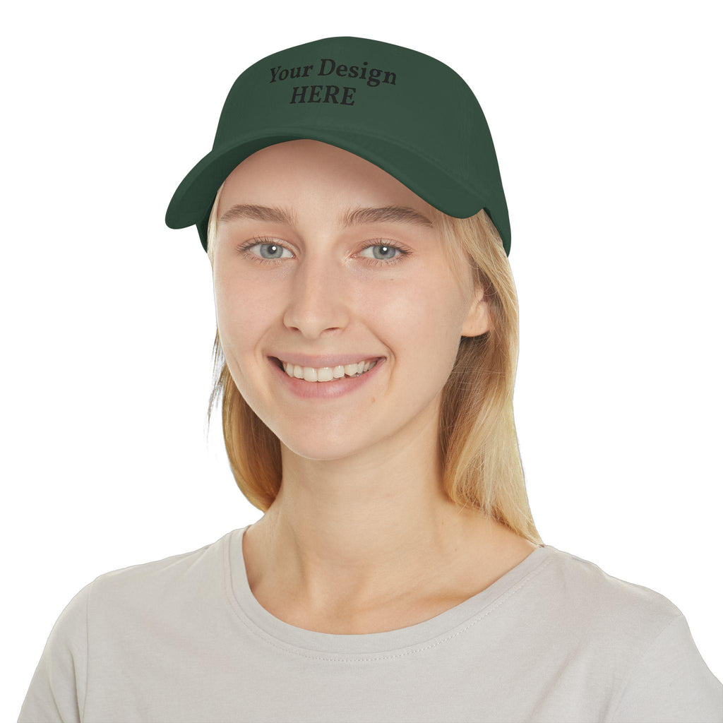 Custom Embroidered Logo Low Profile Cap | Personalized Baseball Cap