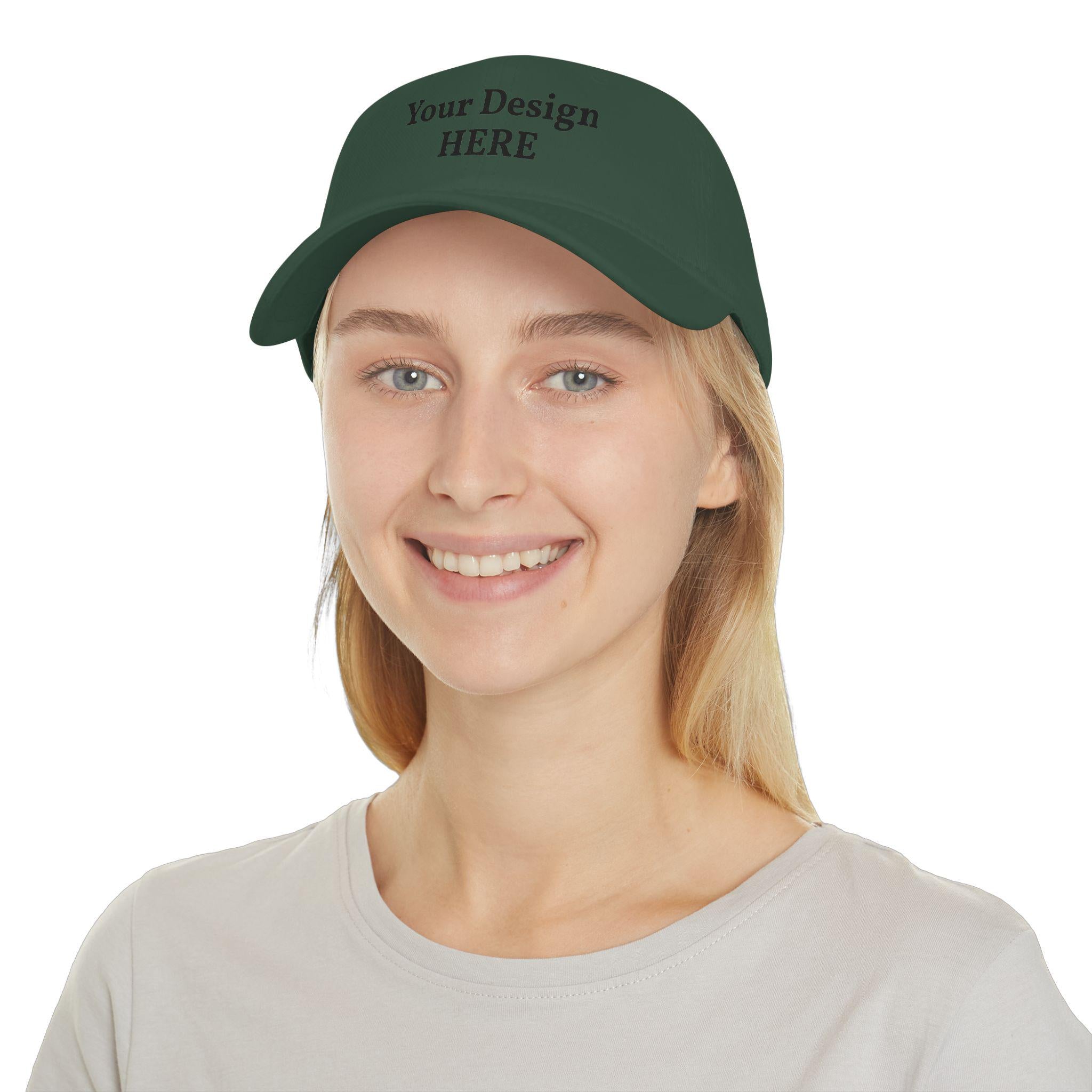 Custom Embroidered Logo Low Profile Cap | Personalized Baseball Cap