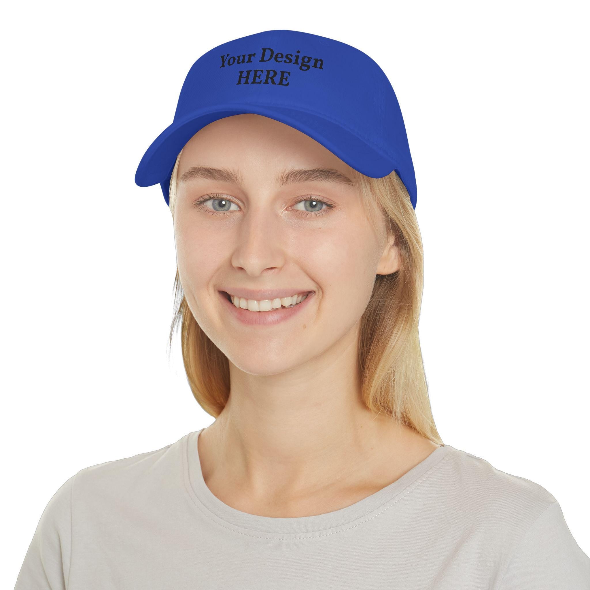 Custom Embroidered Logo Low Profile Cap | Personalized Baseball Cap