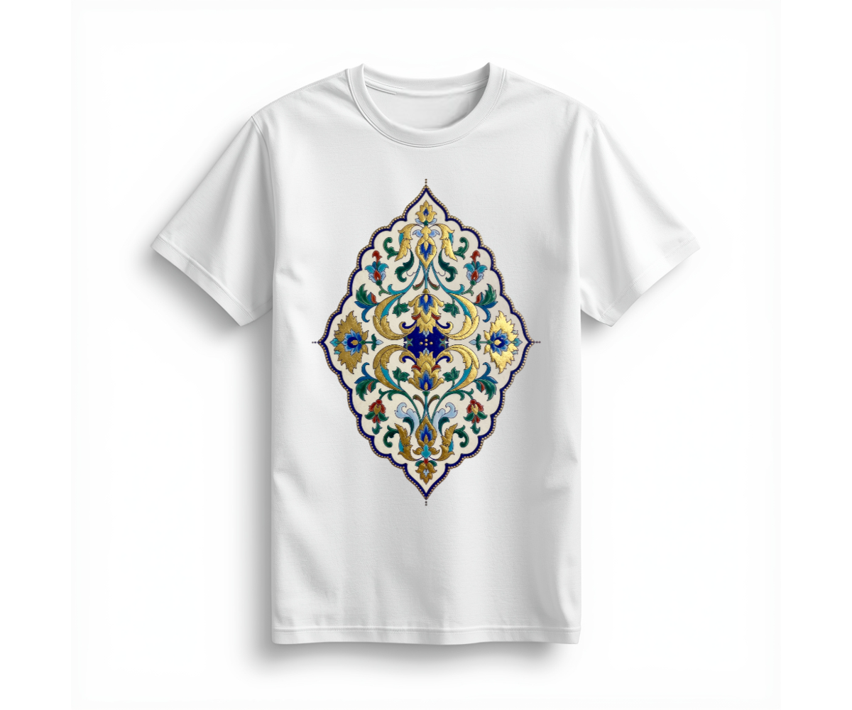 SIA Kadın Basic T Shirt  Çini Tasarım - Görünüm 2